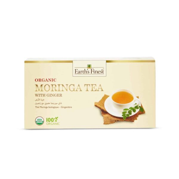 Earth's Finest Organic Moringa Tea With Ginger
