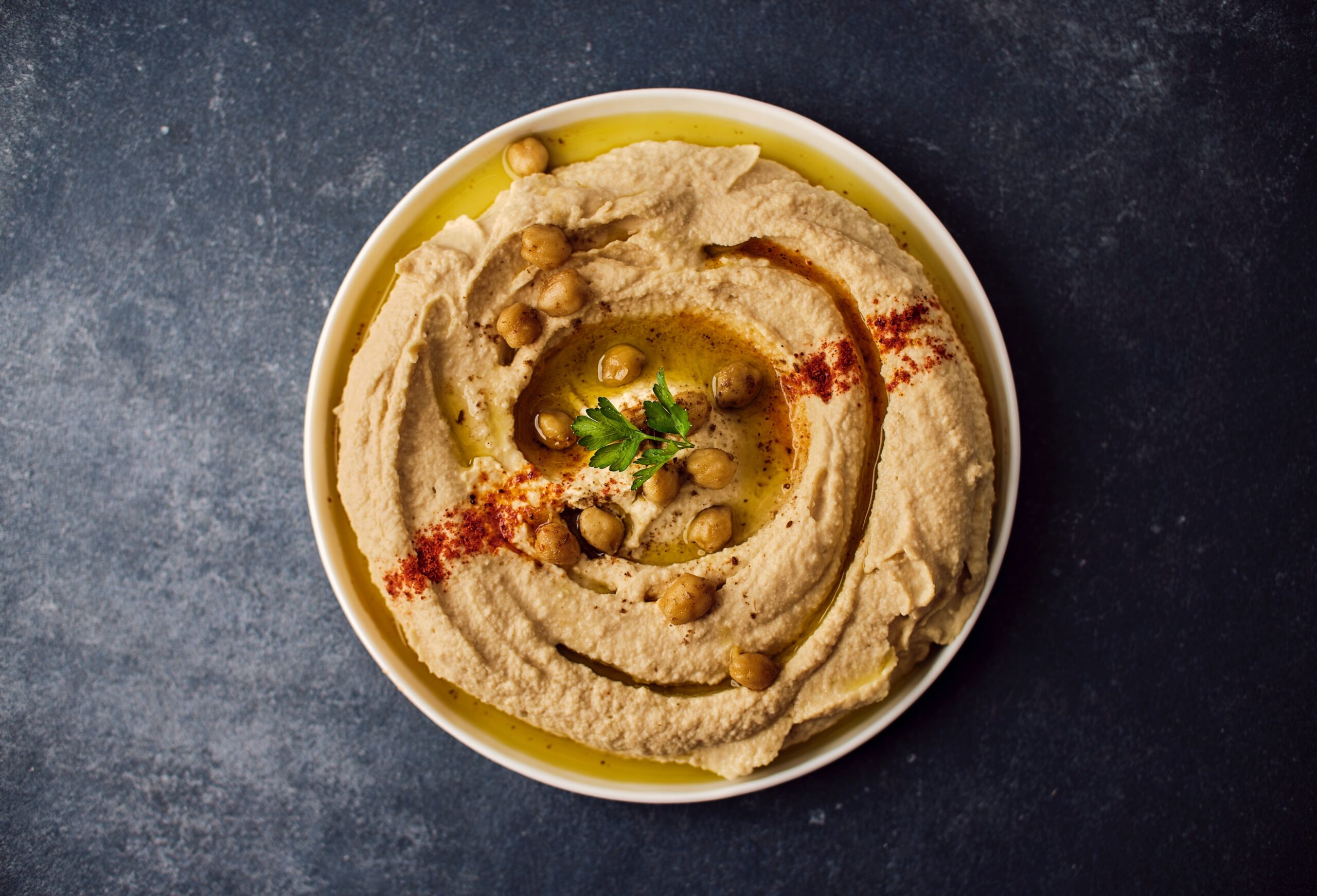 Hummus with Coconut Oil & Chia Seeds